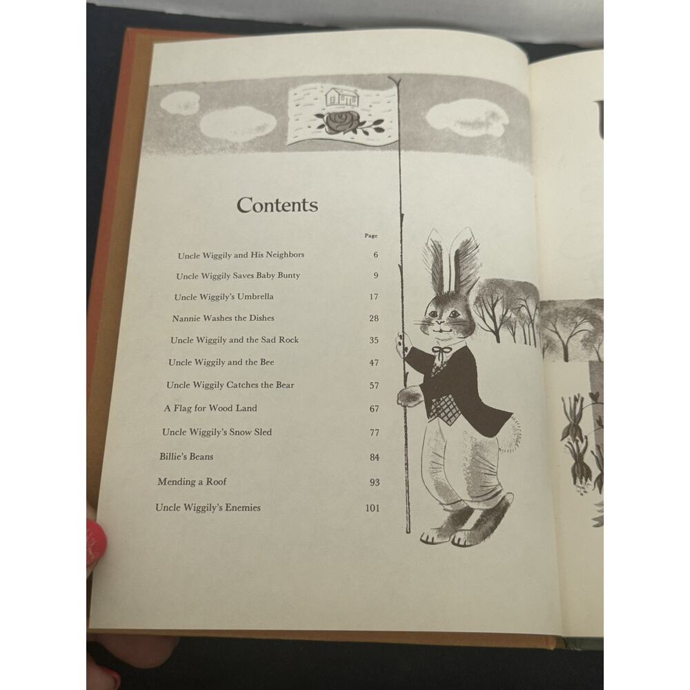 Vtg 1955 THE UNCLE WIGGILY & Stories‎ Hardcover Book by Howard R Garis - Picture 3 of 7